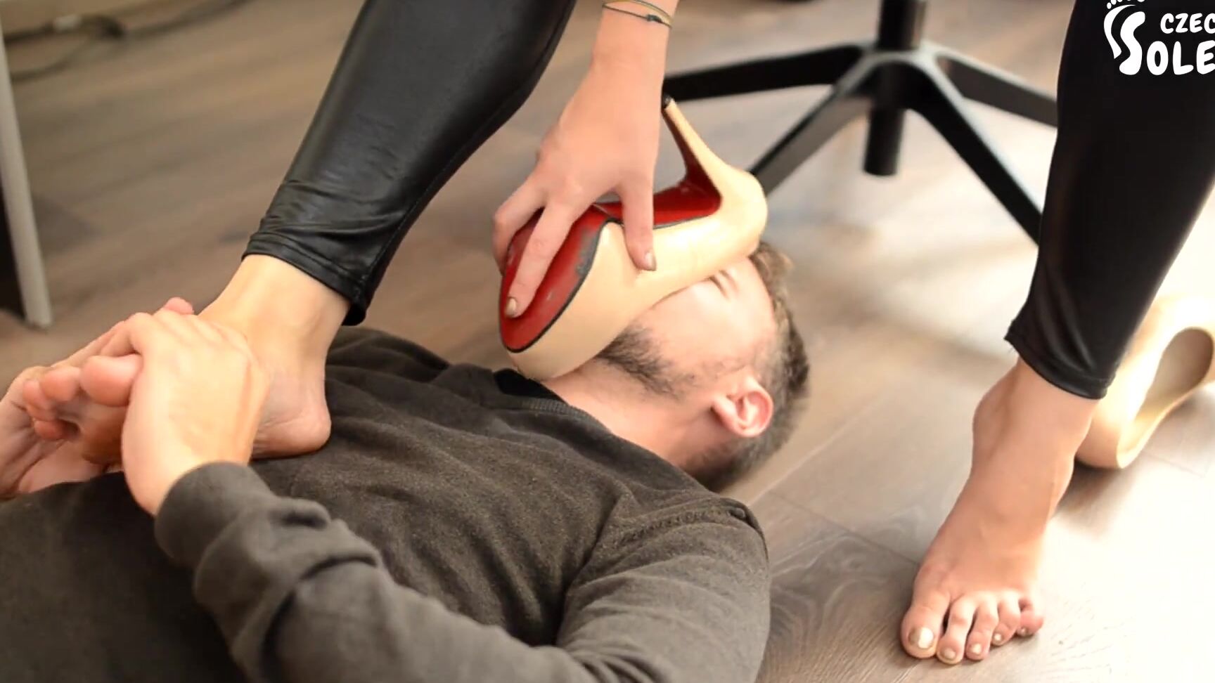 Czech Soles Mafia Boss's Daughter And Her Footboy (Femdom, High Heels, Foot Worship, Footdom,, Feet) Czech Soles