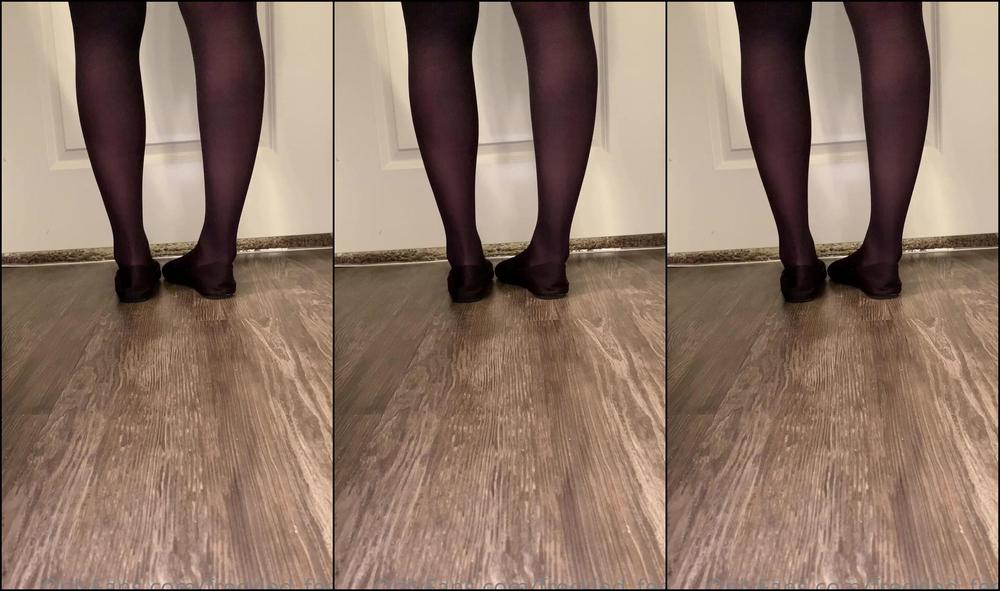 Freckled Feet Black Flats Shoe Play But This Time With Black Tights