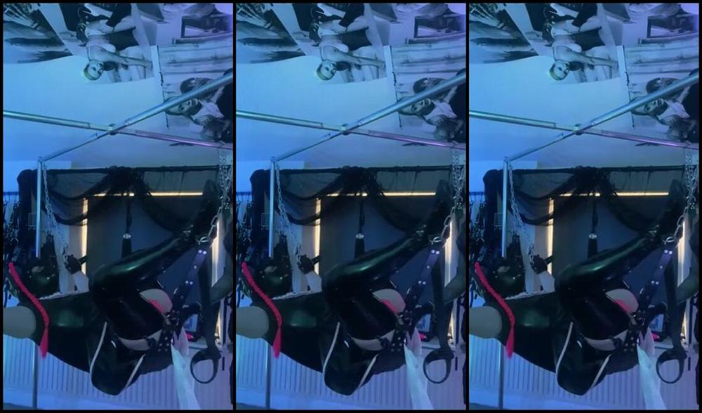 Misssuzannamax Onlyfans Using My Rubber Slut In The Sex Swing