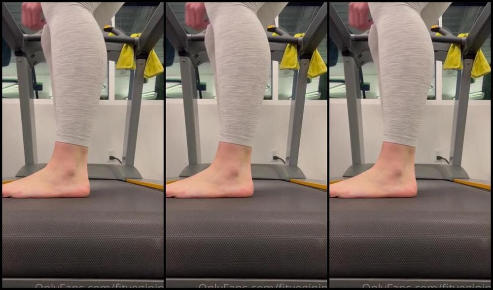 Nina Aka Fityoginina Onlyfans Just Me Casually Running On The Treadmill Barefoot For A Bit