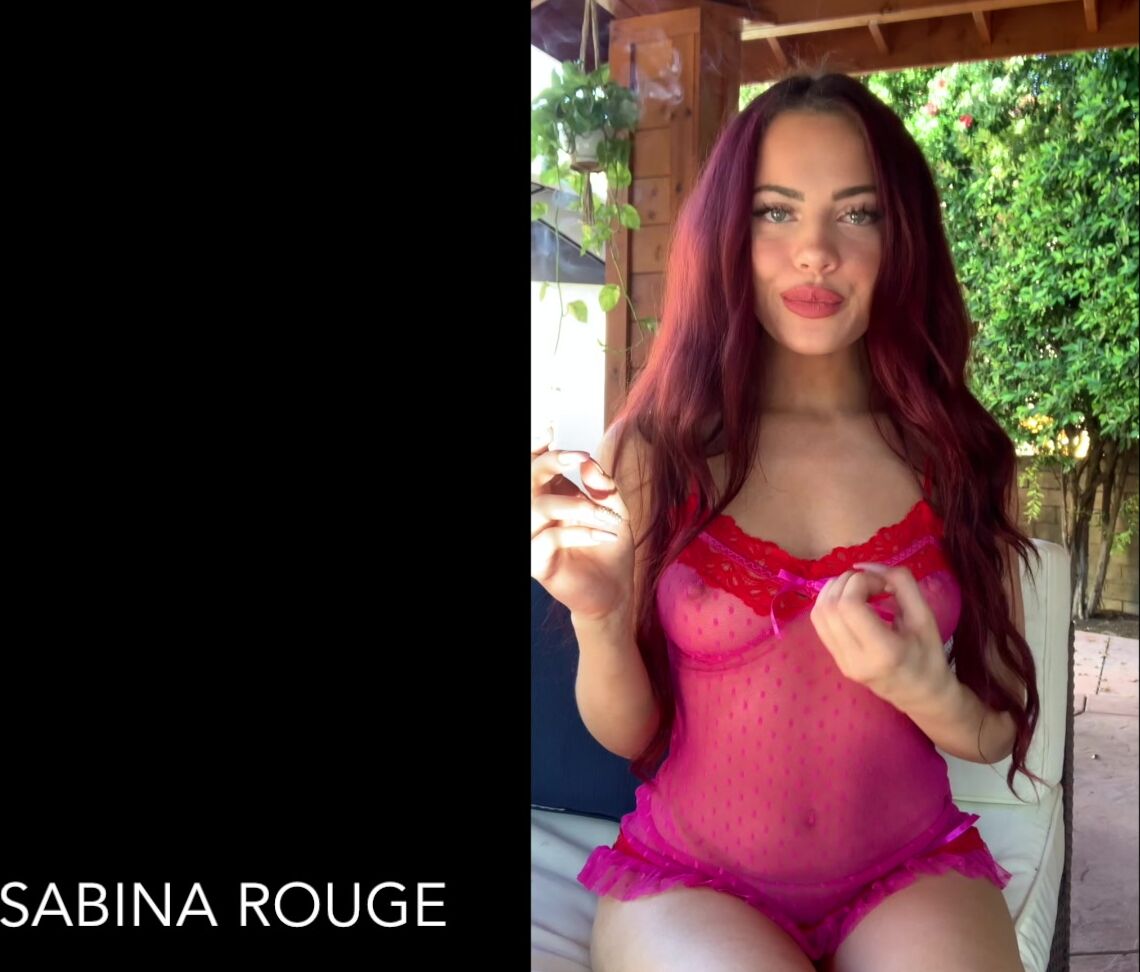 Sabina Rouge Girlfriend Smoking Joi