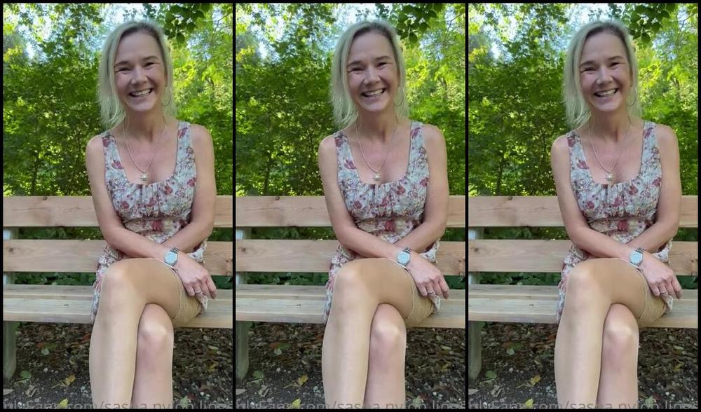 Sasha Nylon Lingerie Onlyfans Outdoor Pussyp