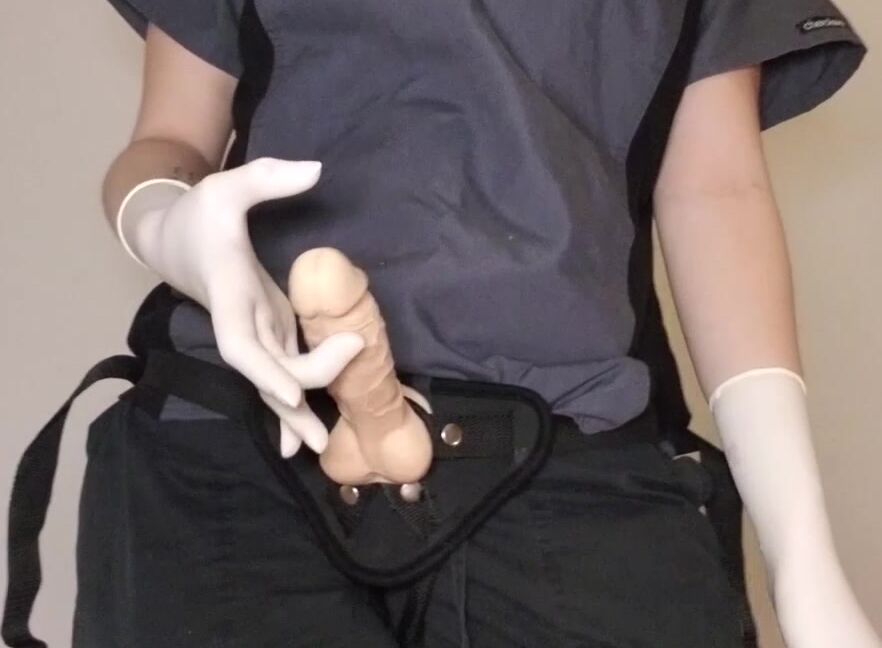 Glove Fetish, Medical Fetish, Nurse Play, POV, Strap-On ninacrowne nurse fucks amp milks you ManyVids