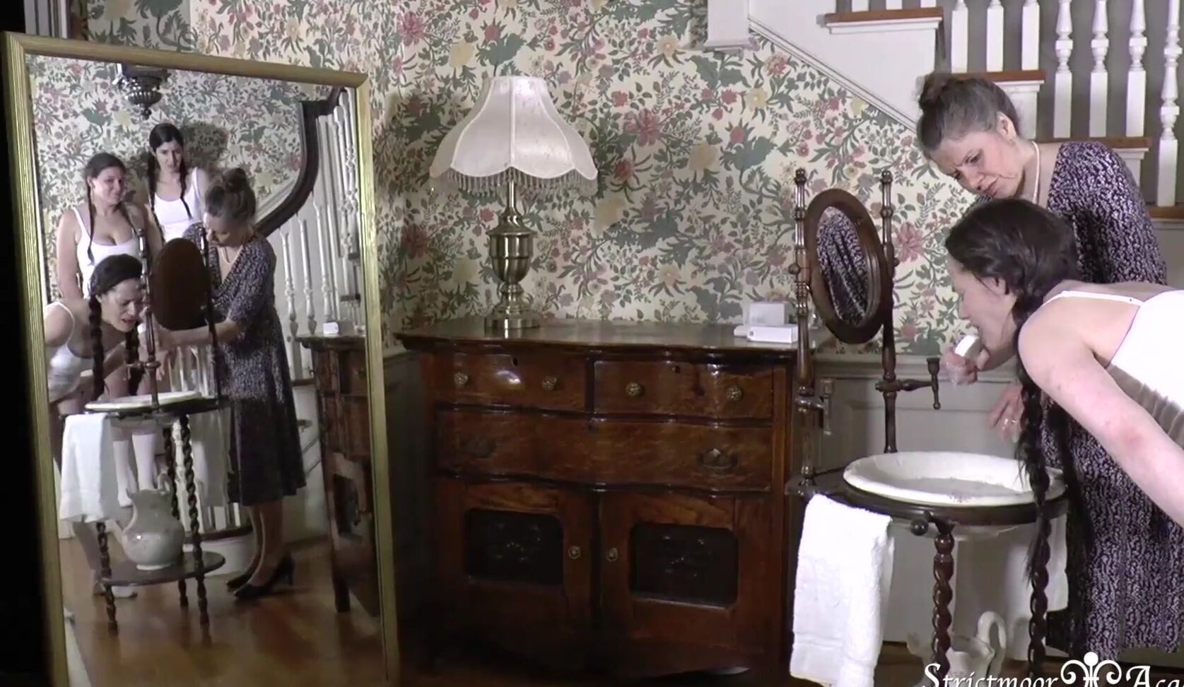 Miss Bernadette, Arielle Lane, Ten Amorette, Anna, Spanking F F, Strictmoor Academy, Strictmoor Academy Year 5, Full HD, sarahgregoryspanking SGS Strictmoor Academy Year 5 Scene 3 The Bedtime Spankings Clips4Sale