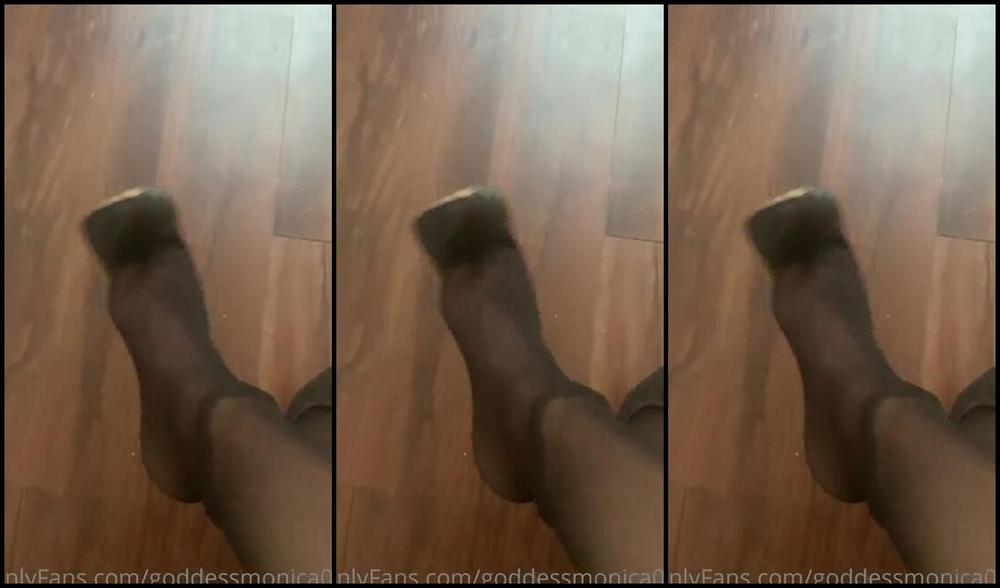 Goddessmonica00W Onlyfans Nylon Heel Dangle My Pov Per Your Requestp