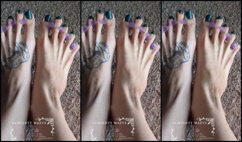 Almighty Maeve Nicknamed Almightymaeve 08 11 2024 Onlyfans Video First Peak At The New Pedicure Still In The Process Of Finishing And Cleaning Up