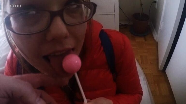 Dirtykristy Lolly Lover Blowjob Facial Facial Uncut