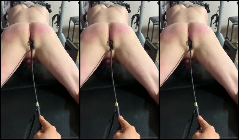 Ladydarkangeluk Onlyfans Trapped Cock And Balls And Cropped Arse Hole