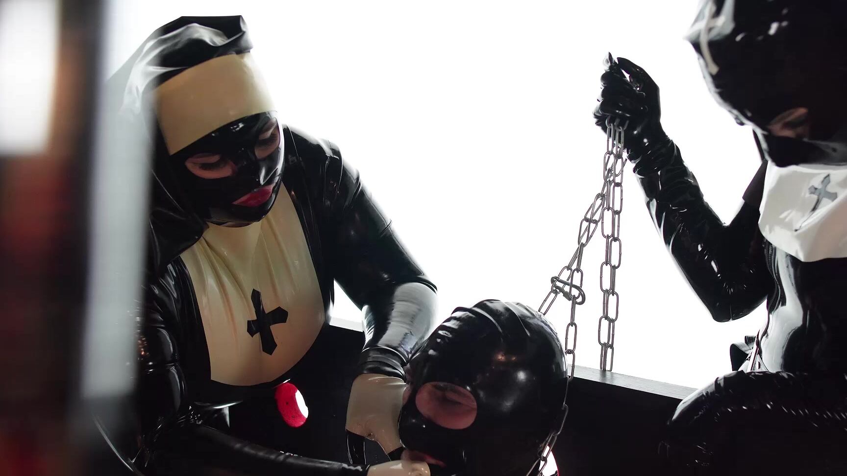 Mistresskarino Boot Worship For Latex Nuns Femdom