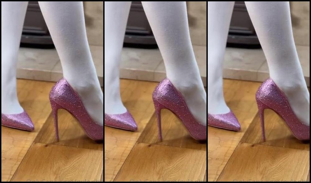 Nylon Bea Nicknamed Nylonbea Onlyfans Wolford White And Some Gorgeous Shoes That Were Gifted To Me