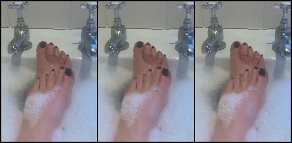 Ladydarkangeluk Onlyfans For You Foot Lovers Footworship Bathtime