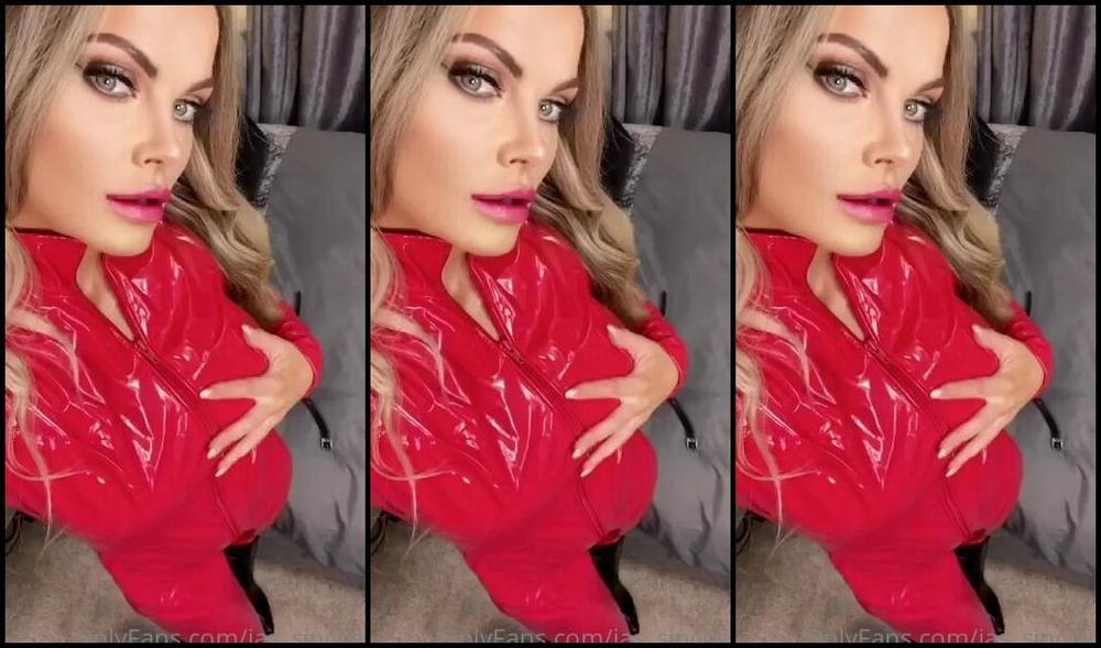 Jasmine Sinclair What Do You Think To My Shiny Red Catsui F C B Fb A B Source