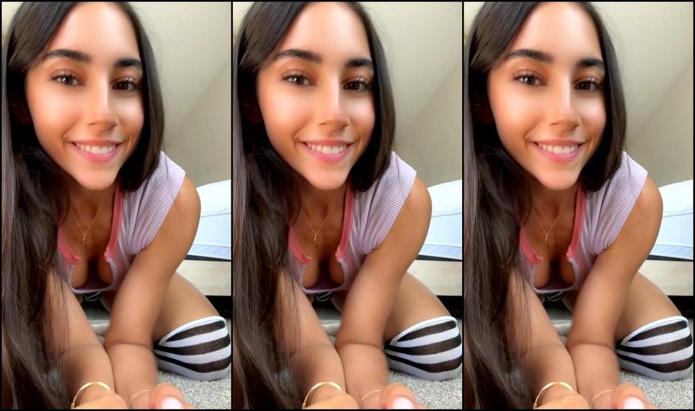 Izzy Green Of Schoolgirl Full Split Tease