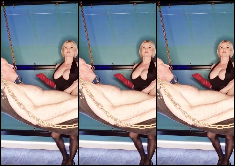 Lady Sara Borgia Onlyfans Red Leather Gloves