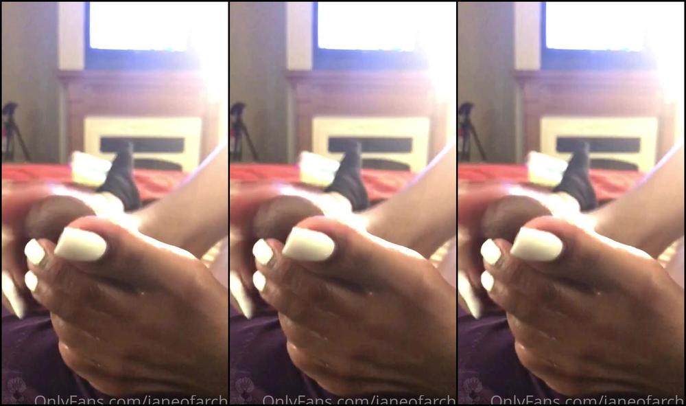 Janeofarchs Working His Hard Dick Out Until He Cums Hard All Over My Hands And Soles L