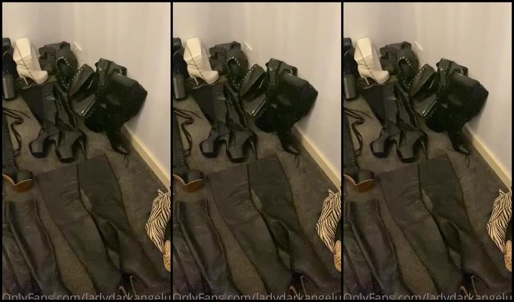 Ladydarkangeluk Onlyfans Think You Can Safely Say I M A Boot Queen Just Need To Be Able To Store Them All In A Better Way