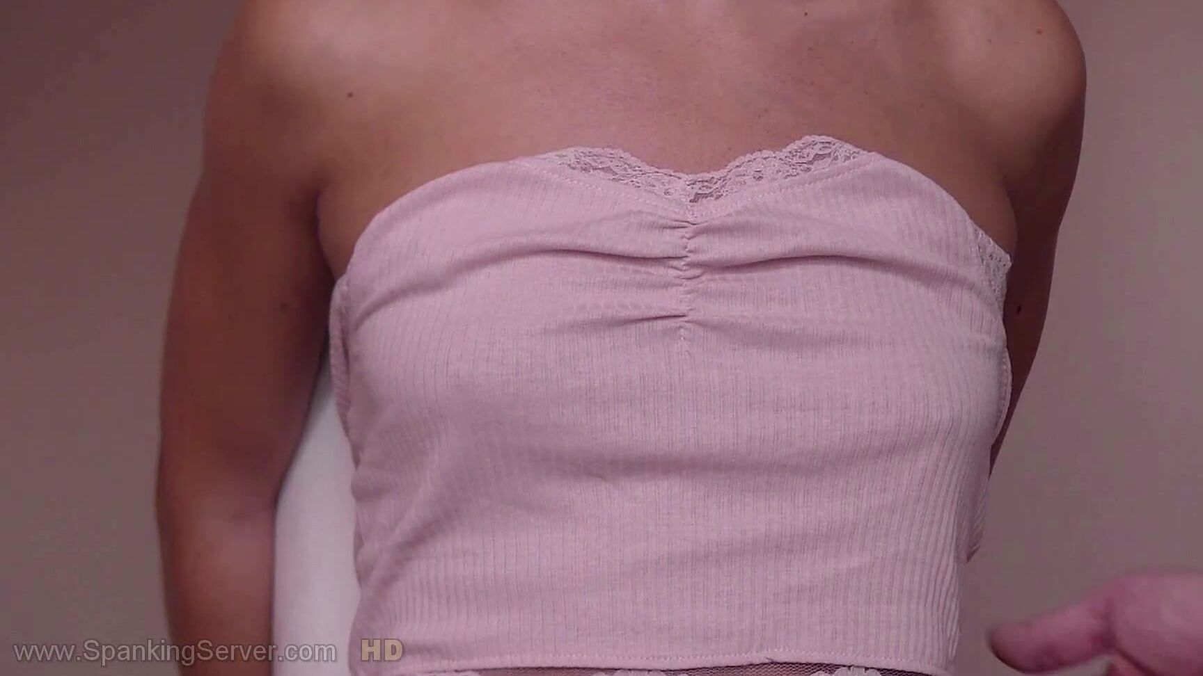 Faphouse Victoria Gets Breast Whip On The Stairs From This Kinky Old Dude