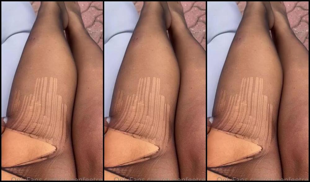 Queenfeetred Nicknamed Queenfeetred Onlyfans Would U Tearing Mine Pantyhose