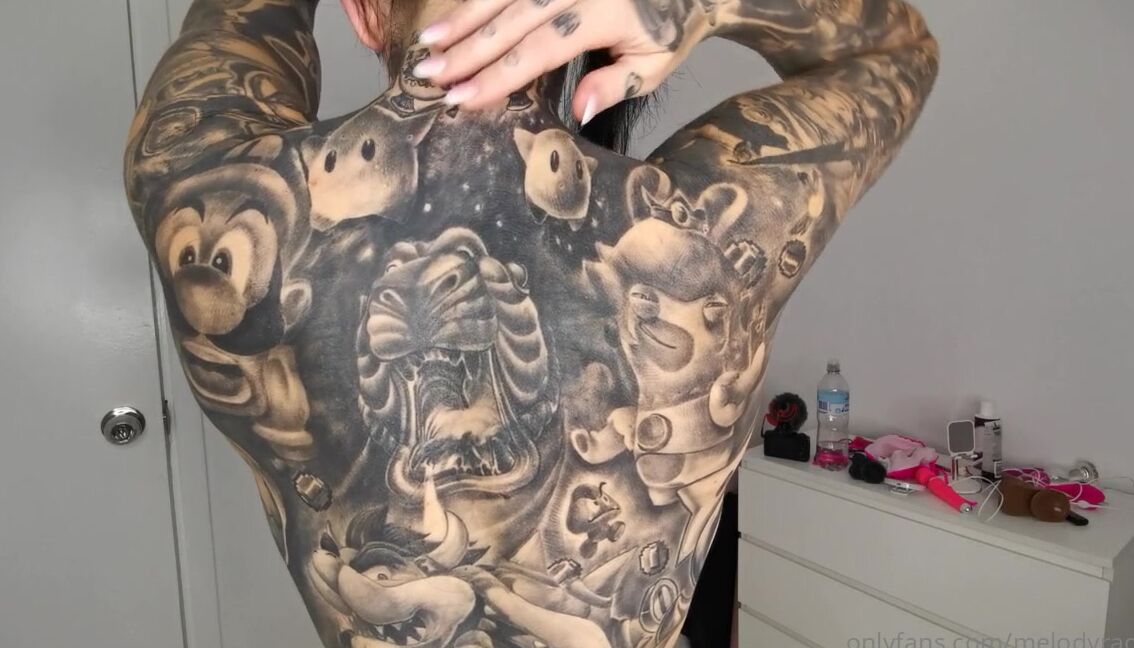Melodyradford Updated Nude Tattoo Tour Get A Close Look At All My Tattoo S Completely Naked Enjoy If Yo