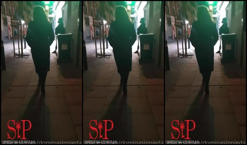 Mistress Sinpiedad Nicknamed Sinpiedad Onlyfans Walking Around Madrid In My Leather 3