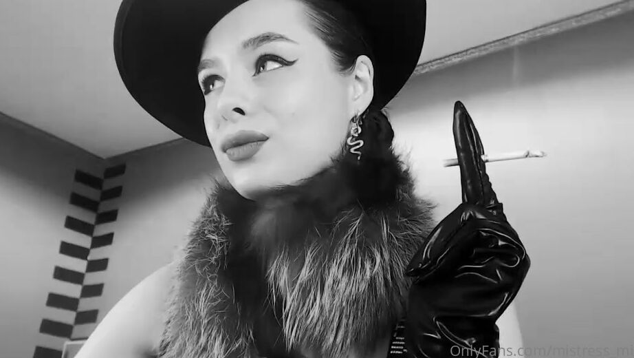 Mistress Milana Nicknamed Mistress Milana Femdom 02 03 2022 Onlyfans Video Cigarettes Are Very Sexy Smoke Fur Gloves Leather