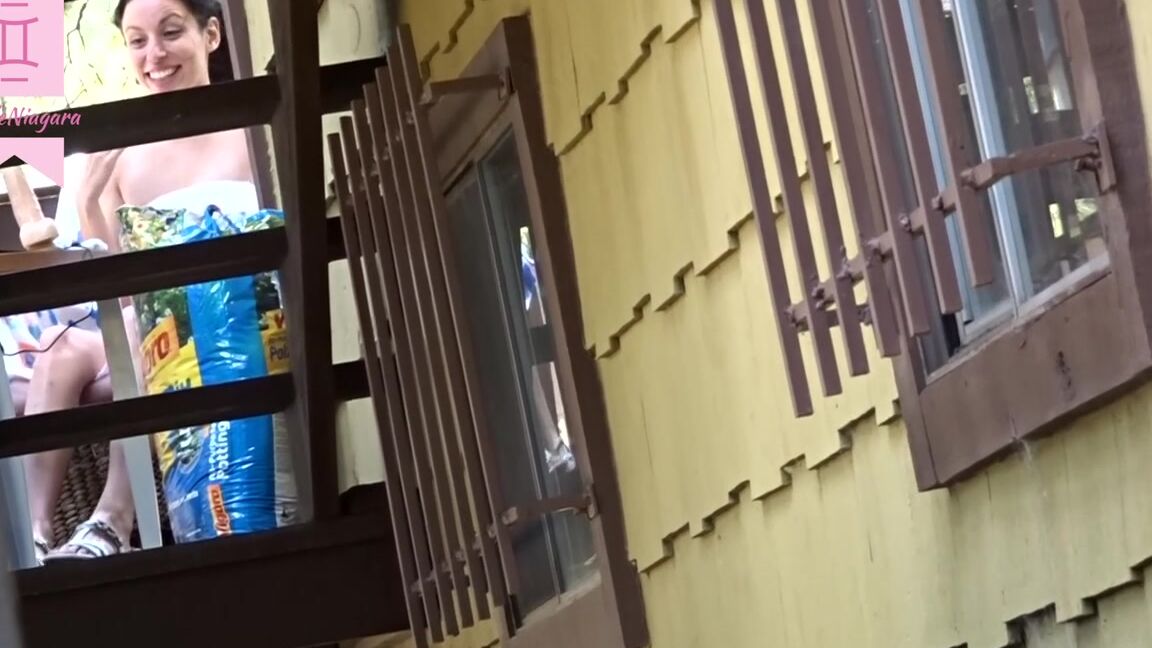 18 & 19 Yrs Old, Public Nudity, Public Outdoor, Webcam nicoleniagara peeping tom catches roommate outside ManyVids