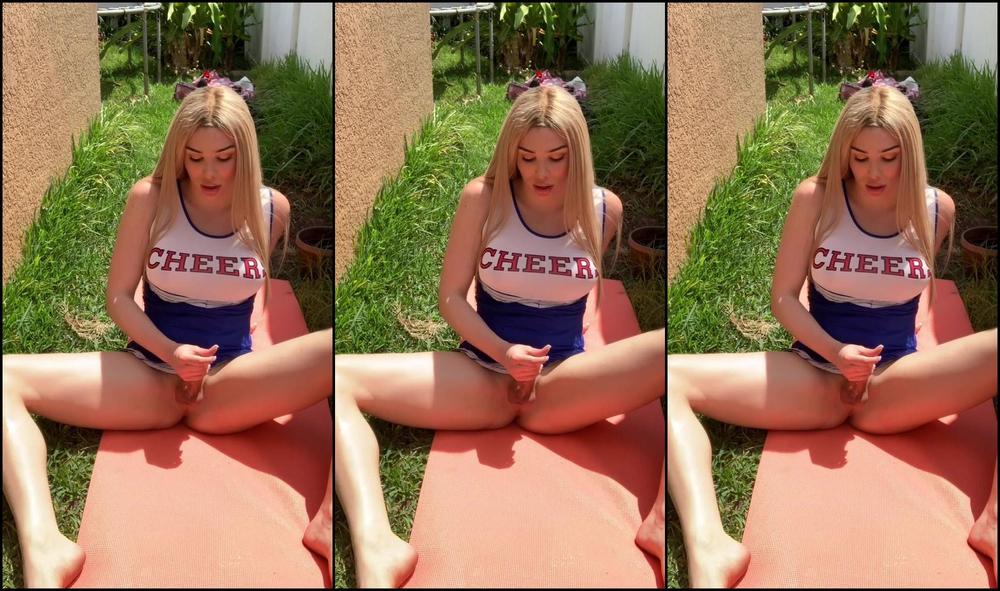Tskhloewest Risky Cheer Practice Watch Me Cum Outside