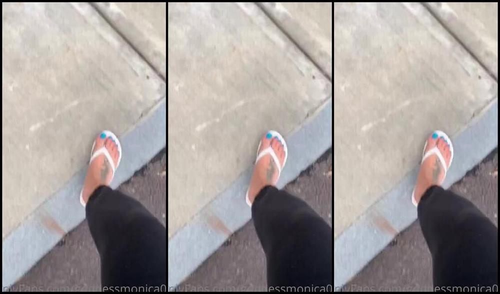 Goddessmonica00W Onlyfans Flip Flop Walk Would You Followp