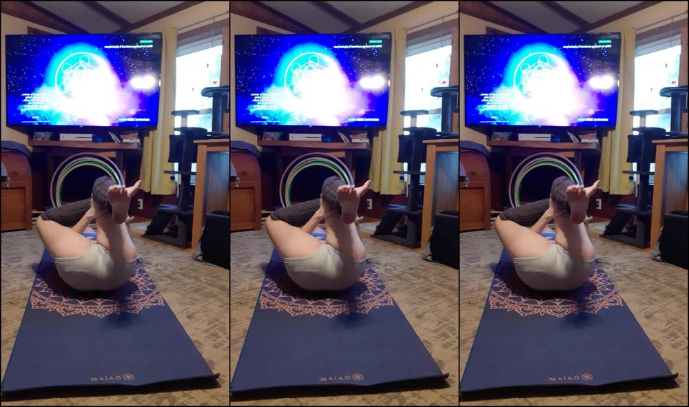 Hippiefeet Did A Little Yoga And Then Passed Out On The Floor And Slept For A While Work Is Kicking