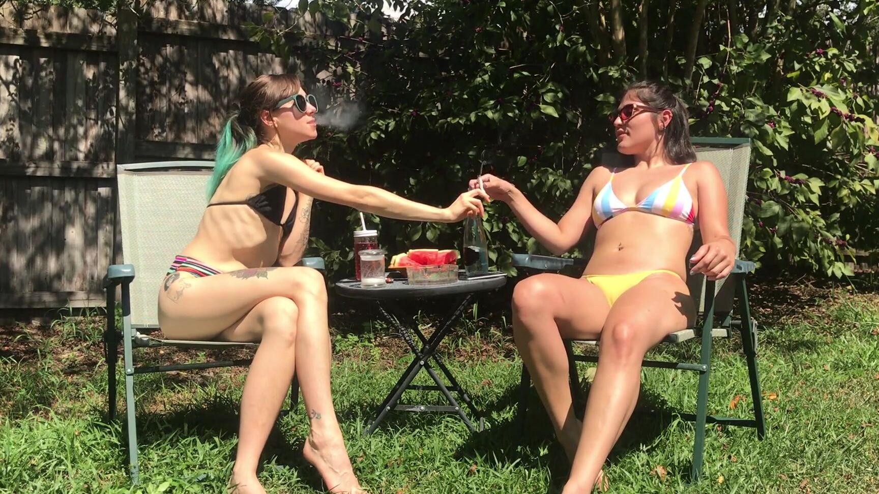 Kactuskutie Bts Of My Sunbathing Smoking Video With Bbylola I Picke