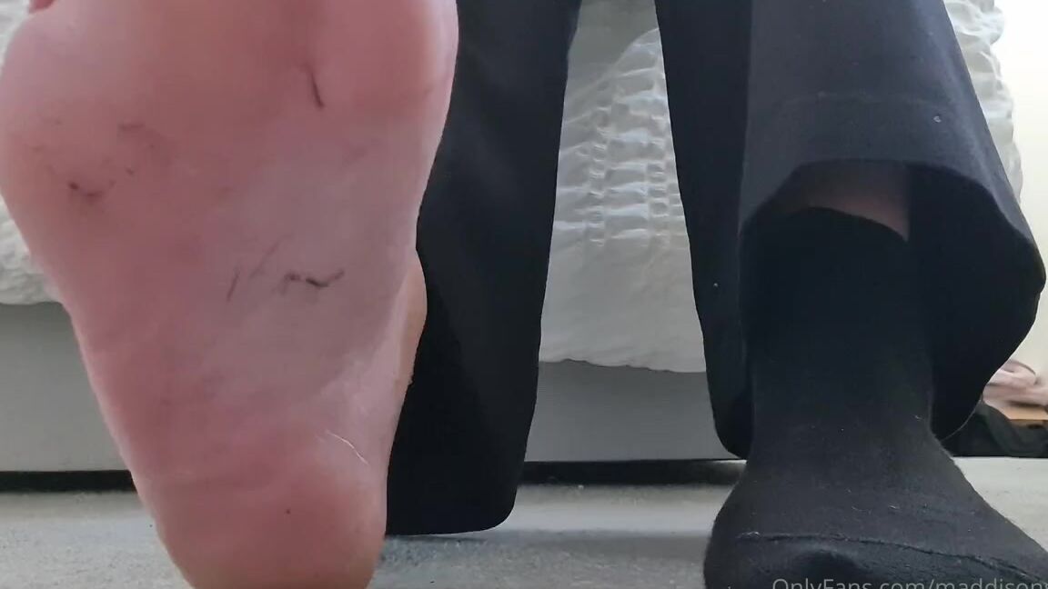 Maddison Spoilt Nicknamed Maddisonspoilt Onlyfans Look At The State Of These 11 Hours Constantly On My Feet In Socks And Shoes Yes They Are Moist
