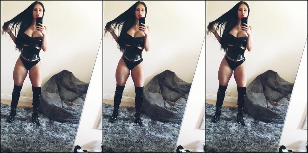 Obey Angelina Morning Pervs Missed Me Black Latex Set