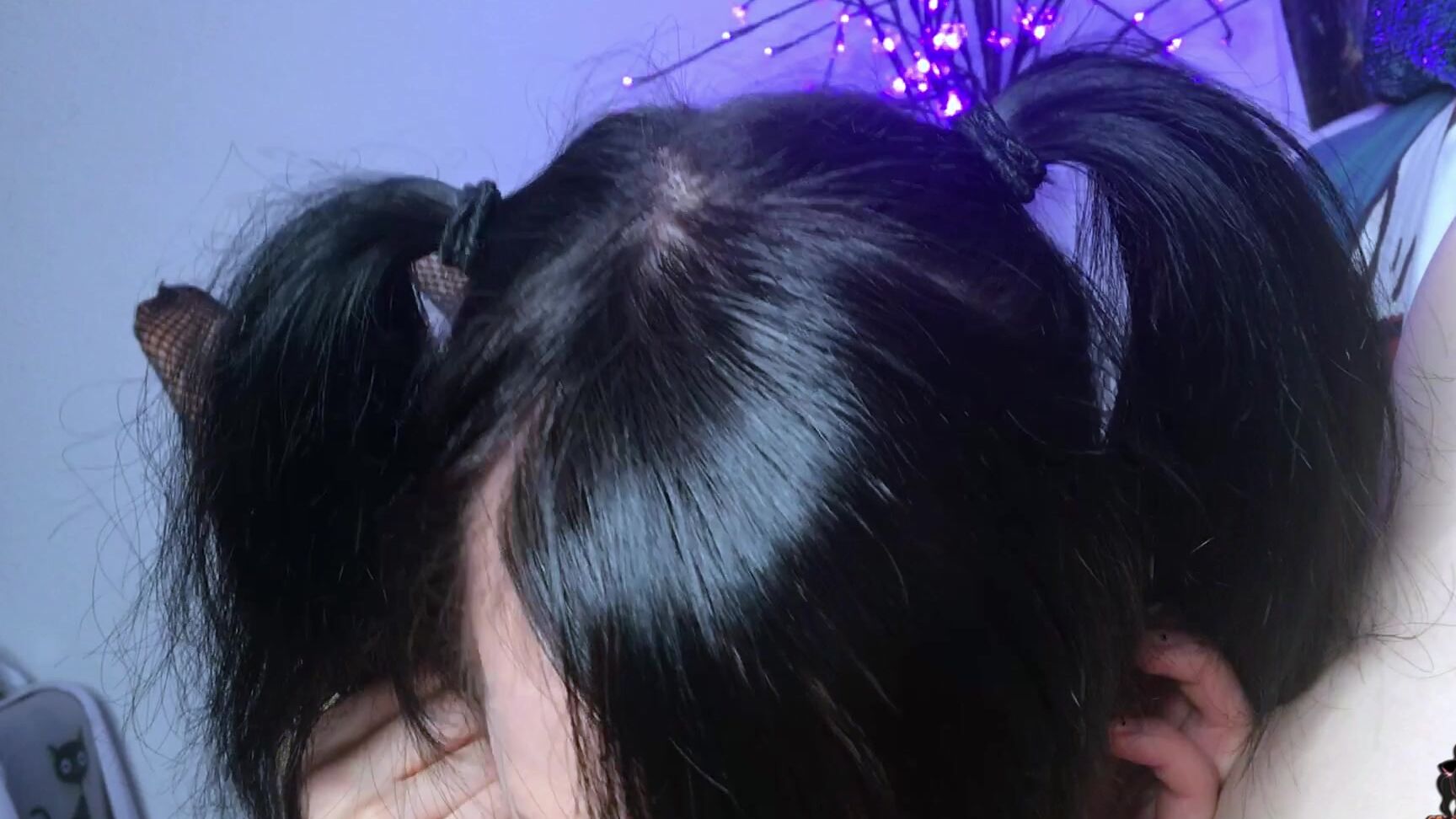 Asian, Blowjob, Fishnets, POV, Boy Girl korpsekitten caught girlfriend gives an eager blowjob ManyVids