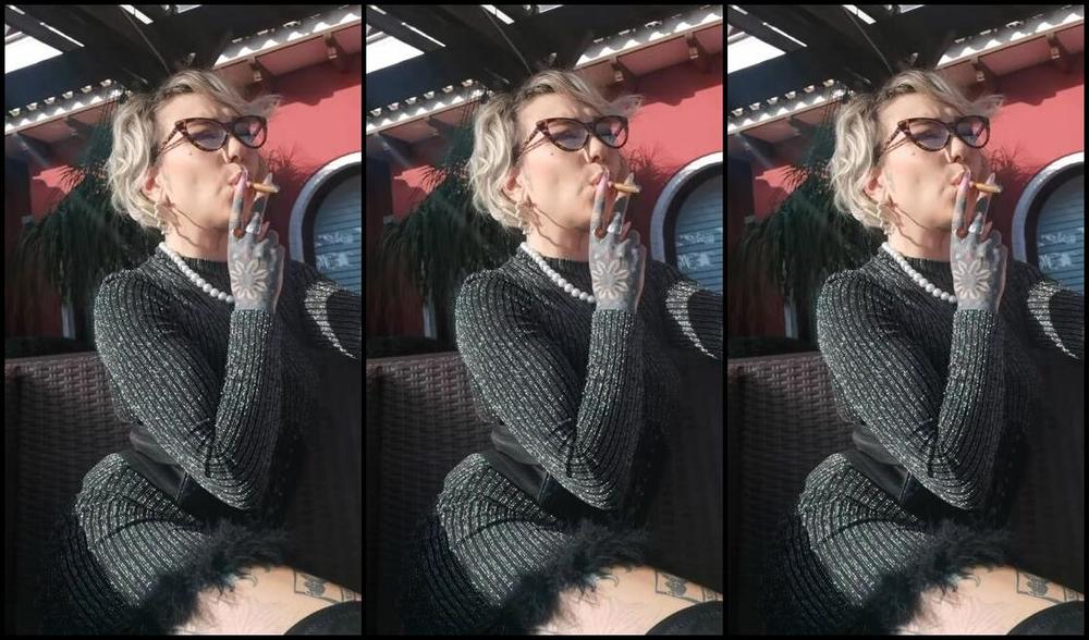 Queen Kinkerbell Nicknamed Kinkerbell23 Onlyfans Something A Little Different Than Usual Sharing This Cigarallo Smoke Whilst I Was Out Having Dinner