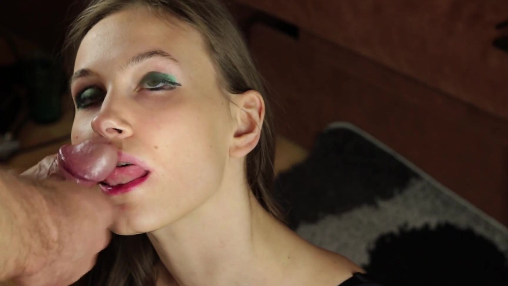 Petra Prava Red lipstick blowjob CIM Pornhub