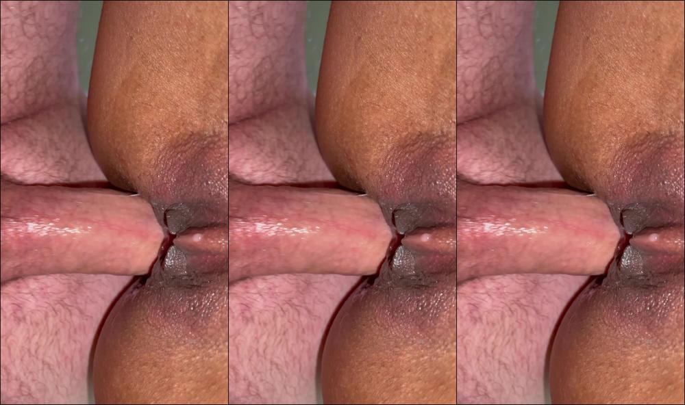 Anal, Anal Play, Close-Ups, Ebony, Amateur Couple up close anal fucking pt 2 ManyVids