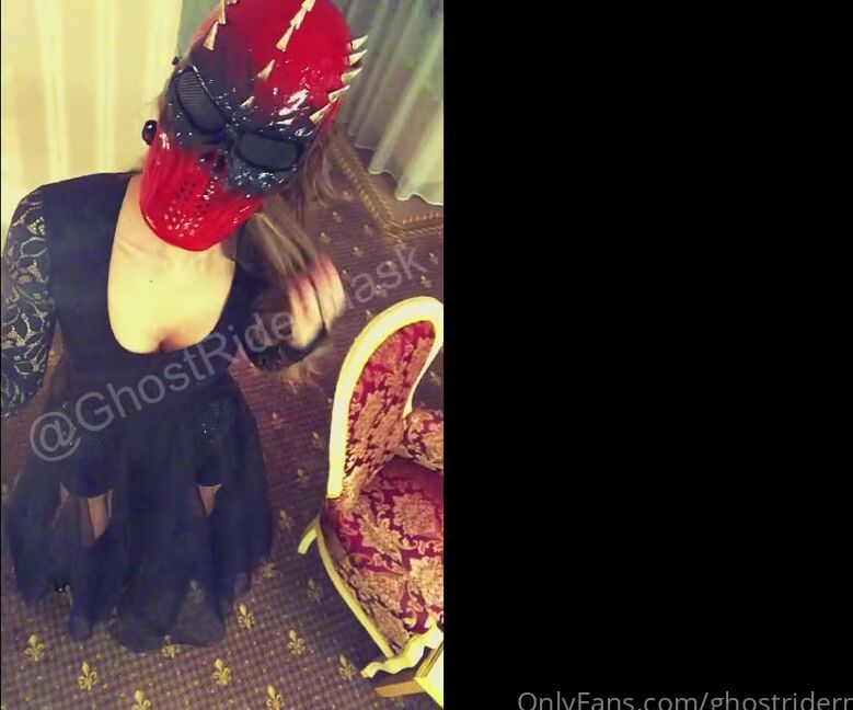 Ghostridermask Nicknamed Ghostridermask Femdom 04 25 2021 Onlyfans Video Behind The Scenes Of My Hot Video In My Black Dress