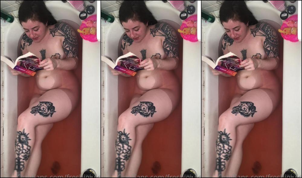 Freshiejuice Read A Chapter From My Book And Played With A Glass Toy In The Bath