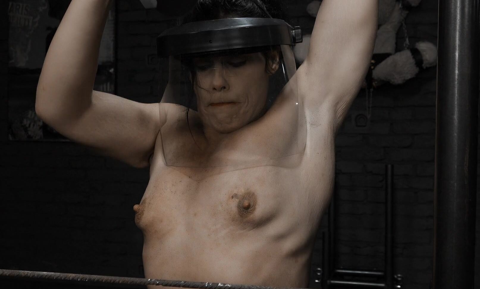 Orgasm, BDSM, Muscular, Burning, Angle Grinder, Squirt, Solo, Sparkles, Sparks, Metal Particles, Pee, Grinder Grinder - Abby QueenSnake.com