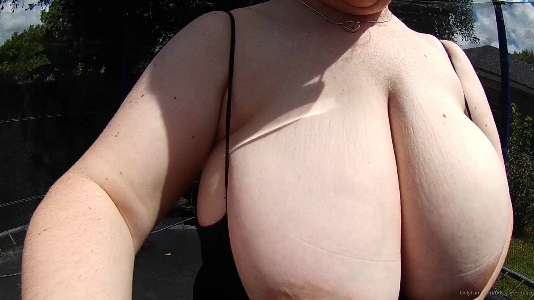 Busty Von Tease 129989702 01 20 2020 Tits Out On The Trampoline Hd Movie