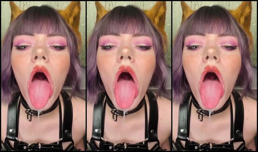 Thecutestkittycat S Nicknamed Thecutestkittycat 01 17 2024 Onlyfans Video Playing With A Whole Mouthful Of Cum