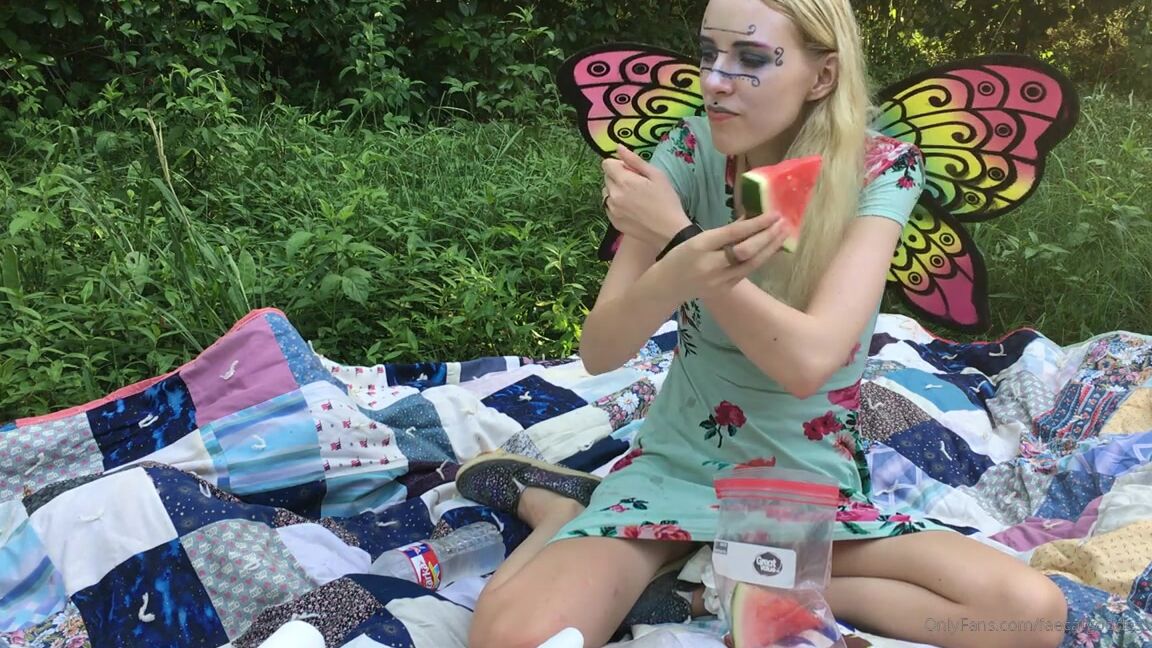 Faecatgoddess Outdoor Picnic With The Faerie