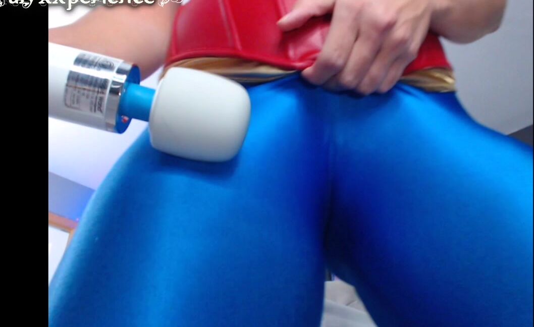 wonder woman yoga pants hitachi cum Manyvids