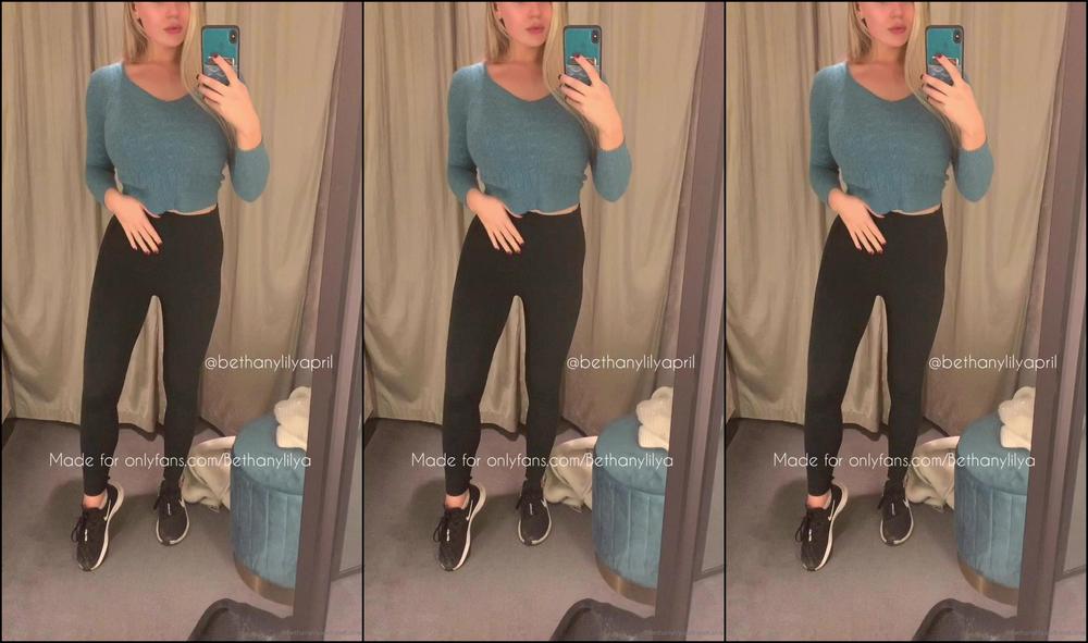Bethanylilya New Video Taking Off My Bra In A Public Changing Room About To Try On Some New Br