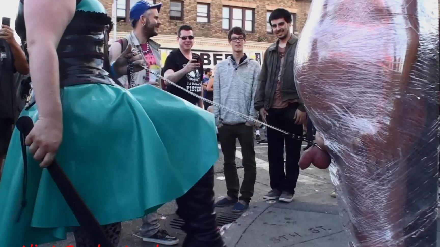 FSF 2013 CBTarget Part 2 Cling Film Public CBT HD AliceInBondageLand AliceInBondageLand