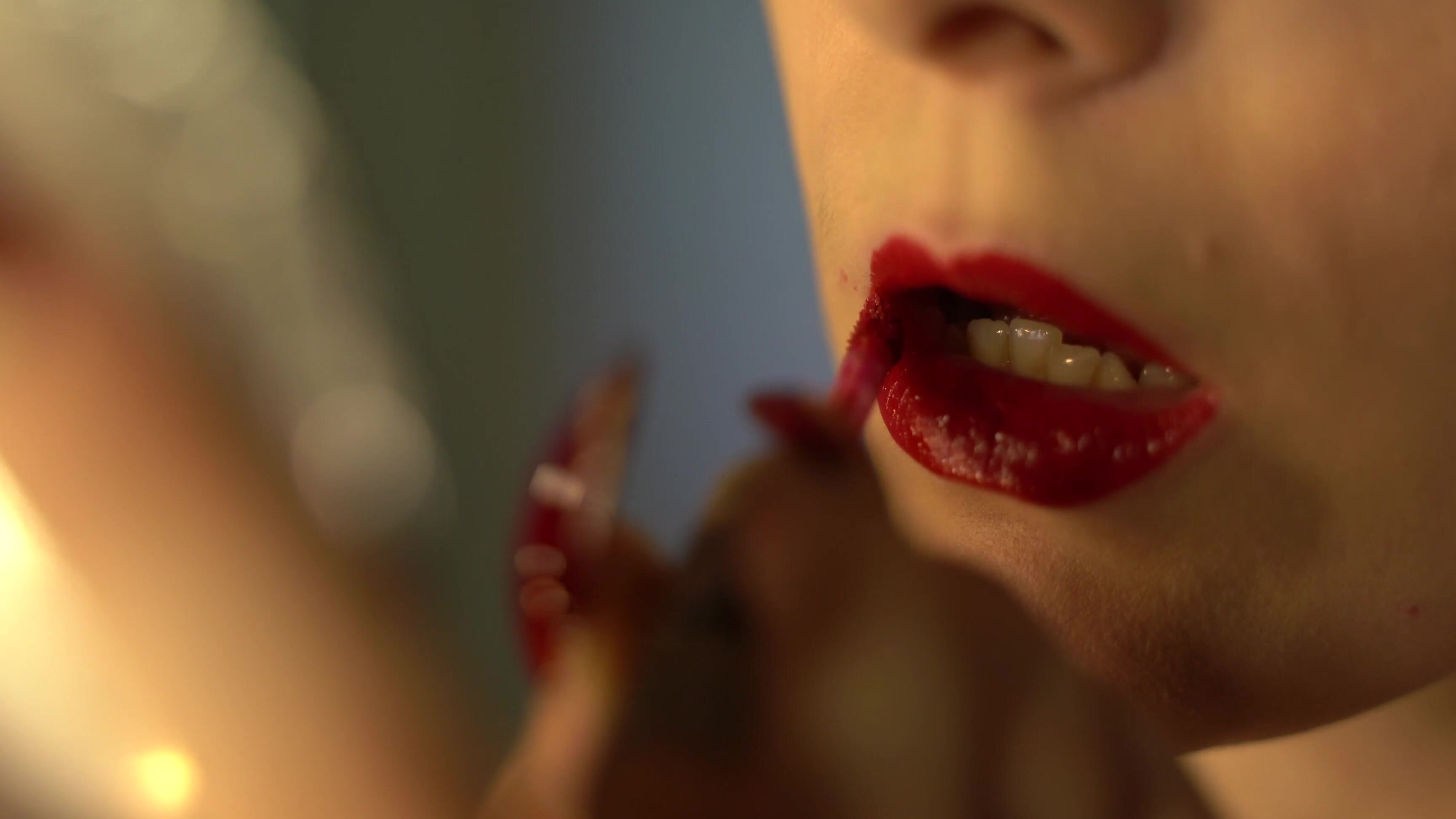 Brunette, Fetish, Lips, Lipstick, Lipstick Fetish, SFW red-lips ManyVids