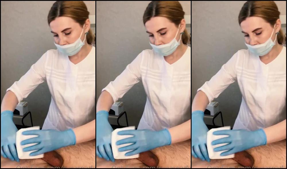 The Patient Cum Powerfully During The Examination Procedure In The Doctor S Hands