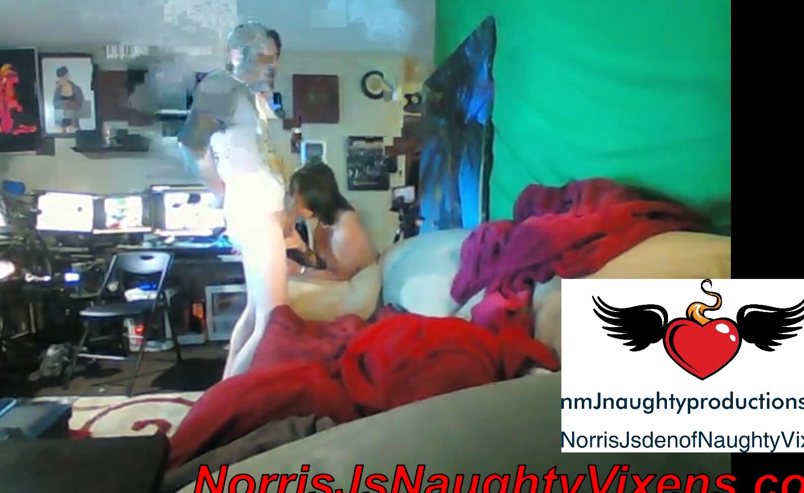 "nmjnaughtyvixens" anal, blowjob, doggystyle, fucking, webcam Micky Marks spycam of our pornshoot manyvids