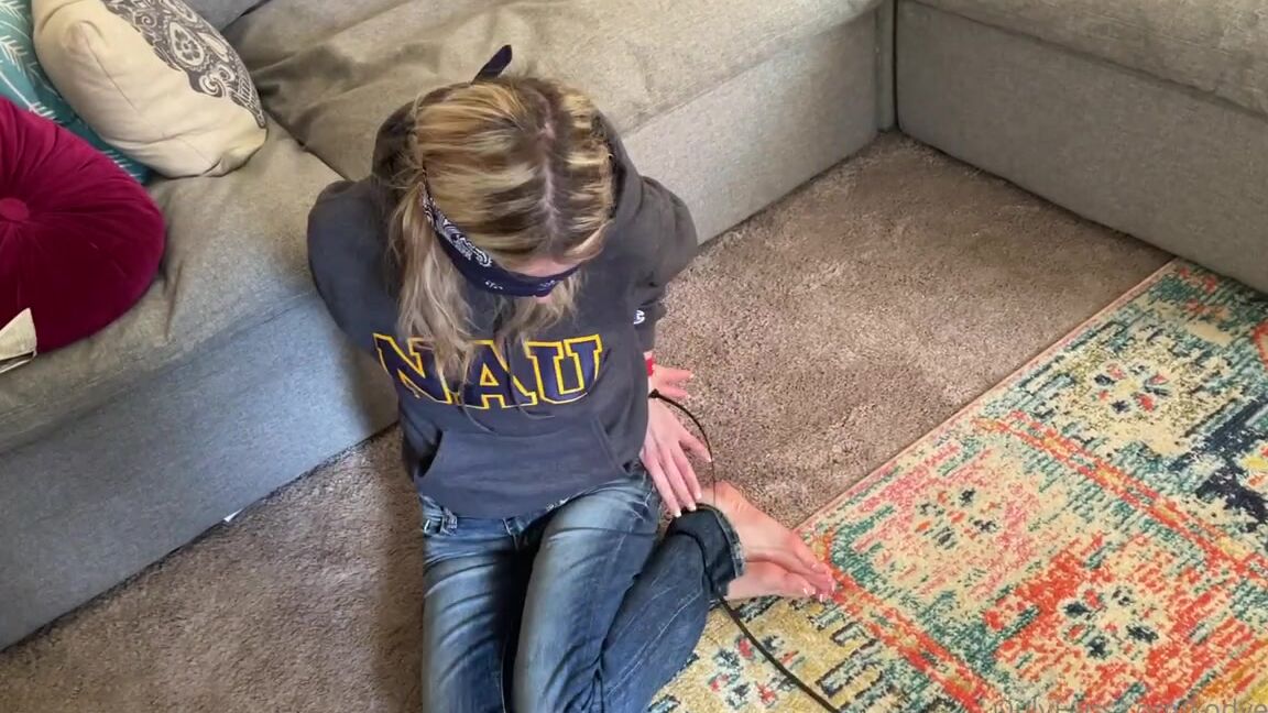 Kodyevans Onlyfans Some More Of Me Blindfolded And Bound Trying To Get Out Oh And A Gagged Mouth