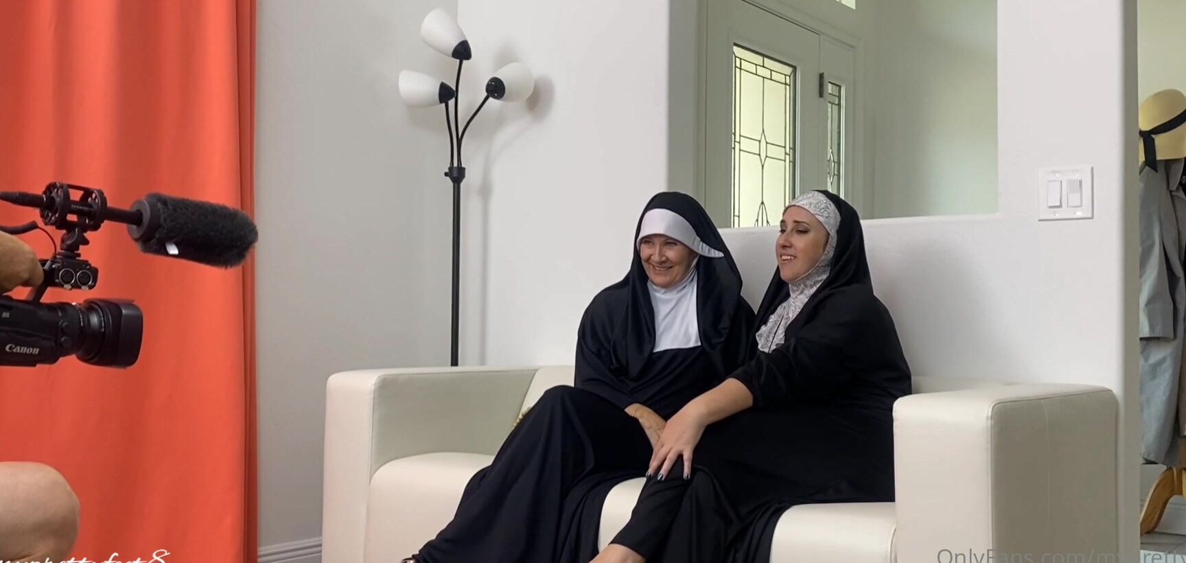 Myprettyfeet Behind The Scenes With Barefootleilani In Our Nun Costumes We Had No Idea What We Were